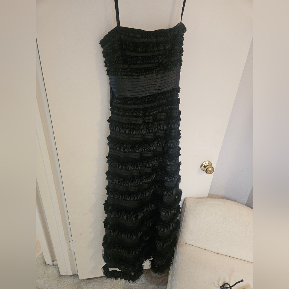 BCBG Black evening gown Saks fifth Avenue